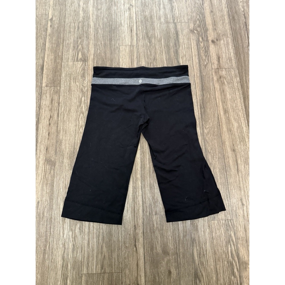 Lululemon | Groove Crop Cropped Athletic leggings Black‎ Size 12
